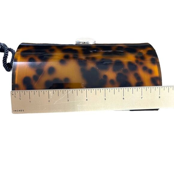 NWT ZARA Tortoiseshell Acrylic Hinged Shoulder Bag - Picture 10 of 12